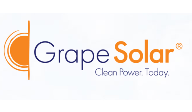 Grape solar panels logo